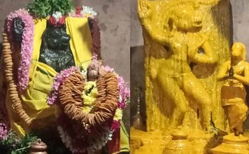 அனுமன் ஜெயந்தியை முன்னிட்டு தஞ்சாவூரில் பிரசித்திபெற்ற மூலை அனுமார் கோவிலில் சிறப்பு வழிபாடு.