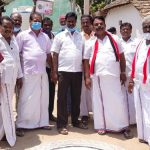 அதிமுக வேட்பாளருக்கு ஆரத்தி எடுத்து உற்சாக வரவேற்பு