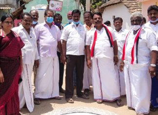 அதிமுக வேட்பாளருக்கு ஆரத்தி எடுத்து உற்சாக வரவேற்பு