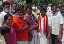 தஞ்சையில் அதிமுக, தேமுதிக இணைந்த கைகள்