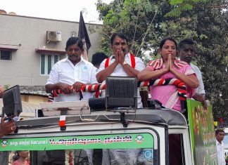 நலத்திட்டங்கள் தொடர இரட்டை இலை சின்னத்திற்கு வாக்களியுங்கள் அதிமுக வேட்பாளர் பிரச்சாரம்