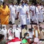 தஞ்சாவூர் மாவட்டத்தில் அதிமுக, பாஜக வேட்பாளர்கள் வேட்புமனு தாக்கல்.