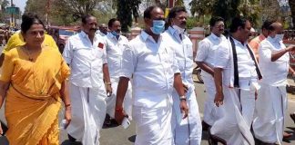 தஞ்சாவூர் மாவட்டத்தில் அதிமுக, பாஜக வேட்பாளர்கள் வேட்புமனு தாக்கல்.