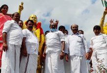 தஞ்சையில் தேர்தல் பிரச்சாரத்தை துவக்கிய அதிமுக வேட்பாளர்கள்