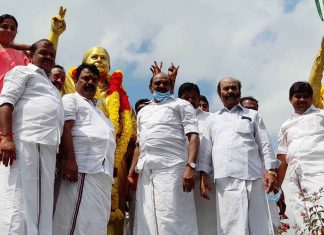 தஞ்சையில் தேர்தல் பிரச்சாரத்தை துவக்கிய அதிமுக வேட்பாளர்கள்