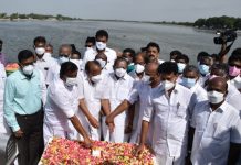 தஞ்சை மாவட்டம் கல்லணையிலிருந்து காவிரி டெல்டா மாவட்ட குறுவை பாசனத்திற்கு தண்ணீர் திறப்பு