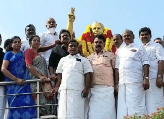 முன்னாள் முதல்வர் ஜெயலலிதா நினைவு நாள், அதிமுகவினர் மாலை அணிவித்து மரியாதை