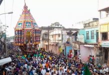 உலகப் புகழ் பெற்ற தஞ்சை பெரியகோவில் தேரோட்டம், ஏராளமானோர் சுவாமி தரிசனம்