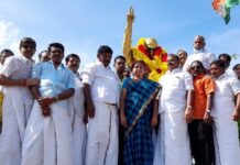 அதிமுக கட்சி ஒன்றிணையும் பாராளுமன்ற தேர்தலில் 40 இடங்களிலும் வெற்றி பெற பாடுபடுவோம் என அதிமுக நிர்வாகிகள் சூளுரை