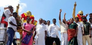 அதிமுக பொதுக்குழு செல்லும் என்ற தீர்ப்பை வரவேற்று தஞ்சாவூரில் அதிமுக சார்பில் முன்னாள் முதல்வர்கள் எம்ஜிஆர், ஜெயலலிதா உருவ சிலைகளுக்கு மாலை அணிவித்து மரியாதை,மேலும் ஈரோடு இடைத் தேர்தலில் அதிமுக வெற்றி உறுதி என்றும் முன்னாள் மேயர் பேட்டி