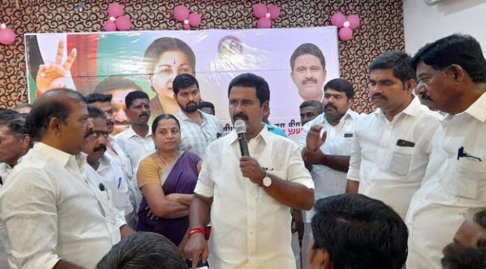 தஞ்சாவூர் மாவட்டம் ஒரத்தநாடு தொகுதியில் மே 4 ந் தேதி இபிஎஸ் தலைமையில் பொதுக் கூட்டம், ஓபிஎஸ் ஆதரவாளர் வைத்திலிங்கத்திற்கு செக்