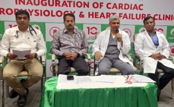 டெல்டா மாவட்டத்தில் தஞ்சாவூர் மீனாட்சி மருத்துவமனையில் முதலமைச்சரின் காப்பீட்டு திட்டத்தில் பயன்பெறும் வகையில் முதன்முதலாக இதய மின்னியங்கியல் மற்றும் இதய செயலிழப்பு கிளினிக் தொடக்கம்