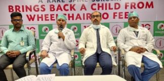 தஞ்சாவூர் மீனாட்சி மருத்துவமனையில் சக்கர நாற்காலியில் இருந்த சிறுவனை நடக்க வைத்து மருத்துவர்கள் சாதனை