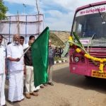 தஞ்சாவூர் தளவாபாளையம் பகுதியில் புதிய பேருந்து சேவையை எம்பி கல்யாணசுந்தரம் தொடங்கி வைத்தார்