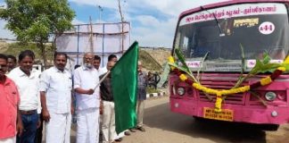 தஞ்சாவூர் தளவாபாளையம் பகுதியில் புதிய பேருந்து சேவையை எம்பி கல்யாணசுந்தரம் தொடங்கி வைத்தார்