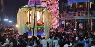 தஞ்சையில் குழந்தை இயேசு தேவாலய ஆண்டு பெருவிழா, அலங்கார தேர் பவனி