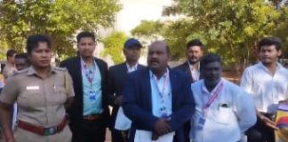 தஞ்சாவூரில் தலைக்கவசம் அணிதல்  போதைப்பொருள் எதிர்ப்பு விழிப்புணர்வு, சிலம்பம் சுற்றியவாறு 3 கி.மீட்டர் தூரம் நடைபயணம்