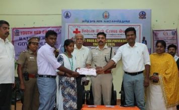 தஞ்சாவூரில்  போதை பொருள் எதிர்ப்பு மற்றும் தற்கொலை தடுப்பு விழிப்புணர்வு நிகழ்ச்சி, எஸ்பி இராஜாராம் பங்கேற்பு