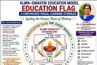 கோவையைச் சேர்ந்த டாக்டர் ஜெ. கோமளலட்சுமி உருவாக்கிய “Education Flag for Viksit Bharat @2047” கல்வி முயற்சி