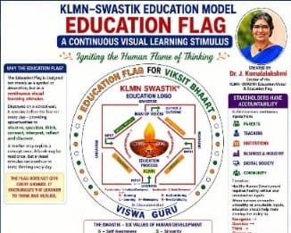 கோவையைச் சேர்ந்த டாக்டர் ஜெ. கோமளலட்சுமி உருவாக்கிய “Education Flag for Viksit Bharat @2047” கல்வி முயற்சி